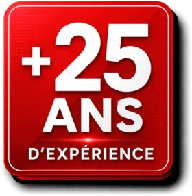 +25 ans d’expérience
